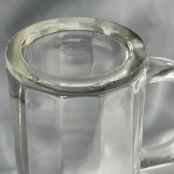 Vintage German Beer Mug Sachsische Glasfabrik 0.25L Sm Glass Mug for Stein Lid - Picture 8 of 8